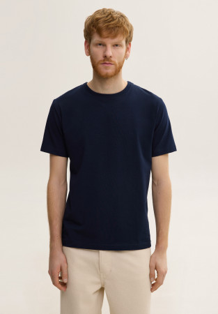 Dark blue basic men's T-shirt (fabric density 190 g) Dark blue basic men's T-shirt (fabric density 190 g)